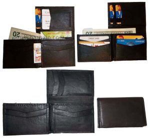 Man’s Leather Wallet Trifold wallet New Genuine Leather Billfold wallet 7 cards