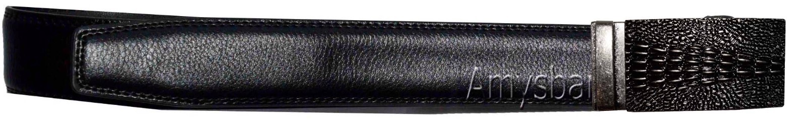 Man's belt Crocodile skin printed Medium size genuine leather belt dress belt - Image 11