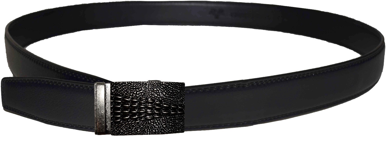 Man's belt Crocodile skin printed Medium size genuine leather belt dress belt - Image 4