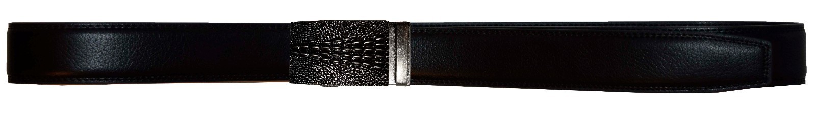 Man's belt Crocodile skin printed Medium size genuine leather belt dress belt - Image 6