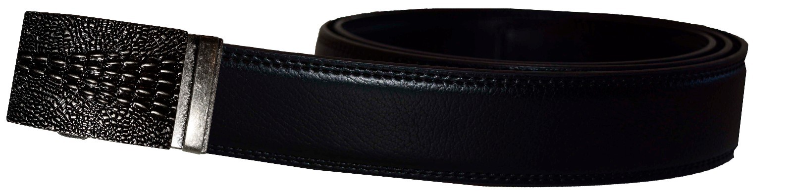 Man's belt Crocodile skin printed Medium size genuine leather belt dress belt - Image 7