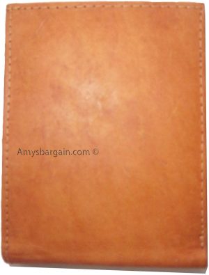 Man's leather Bifold wallet, ID case: 3 billfolds wallet 6 Card slots New wallet - Image 12