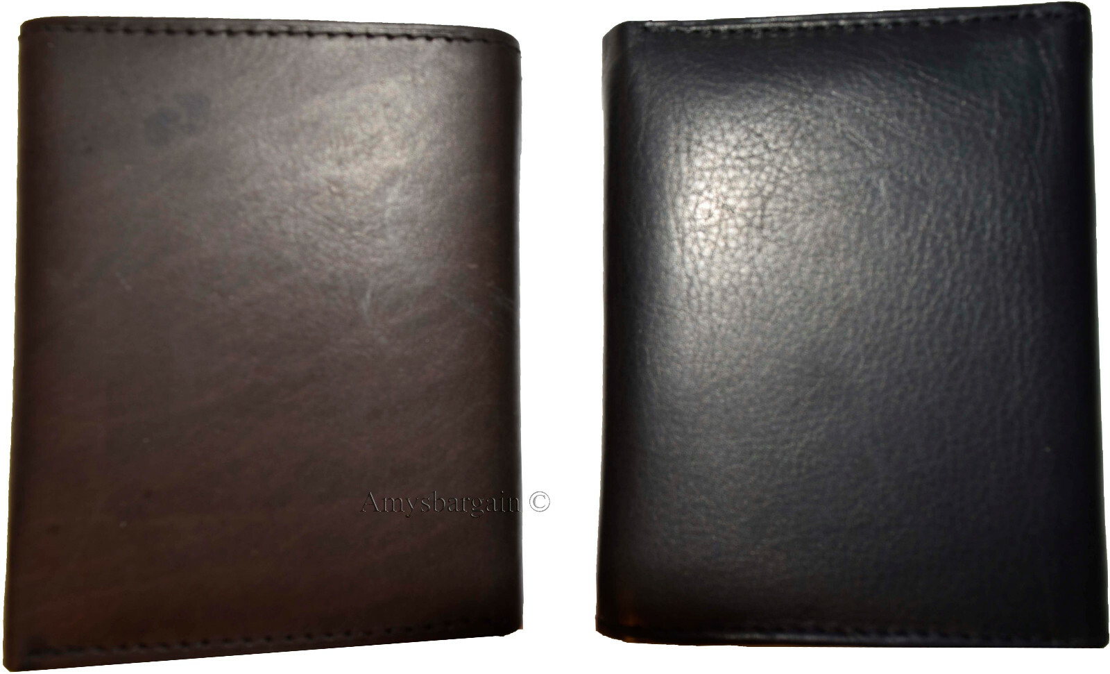 Man's quality leather trifold wallet 1 ID window 9 card 2 bill slots New wallet - Image 8