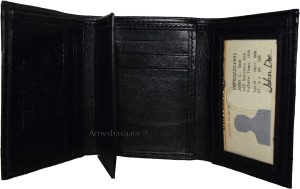 Man’s wallet Tri-fold Leather 9 card 2 ID windows 2 bill spaces New wallet - Image 3