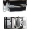 Men's Belt Buckle Auto sliding Self locking ratcheting track line new buckle #92