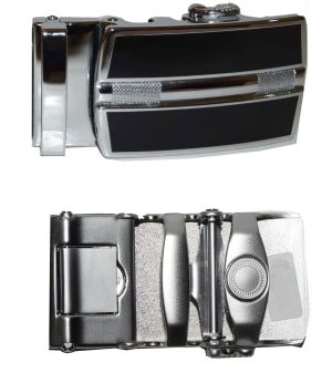Men's Belt Buckle Auto sliding Self locking ratcheting track line new buckle #92