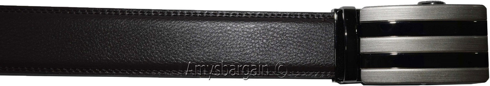 Men's Belt, Leather Dress Belt, Auto Lock belt, 46-50" Quick lock belt Brand New - Image 4