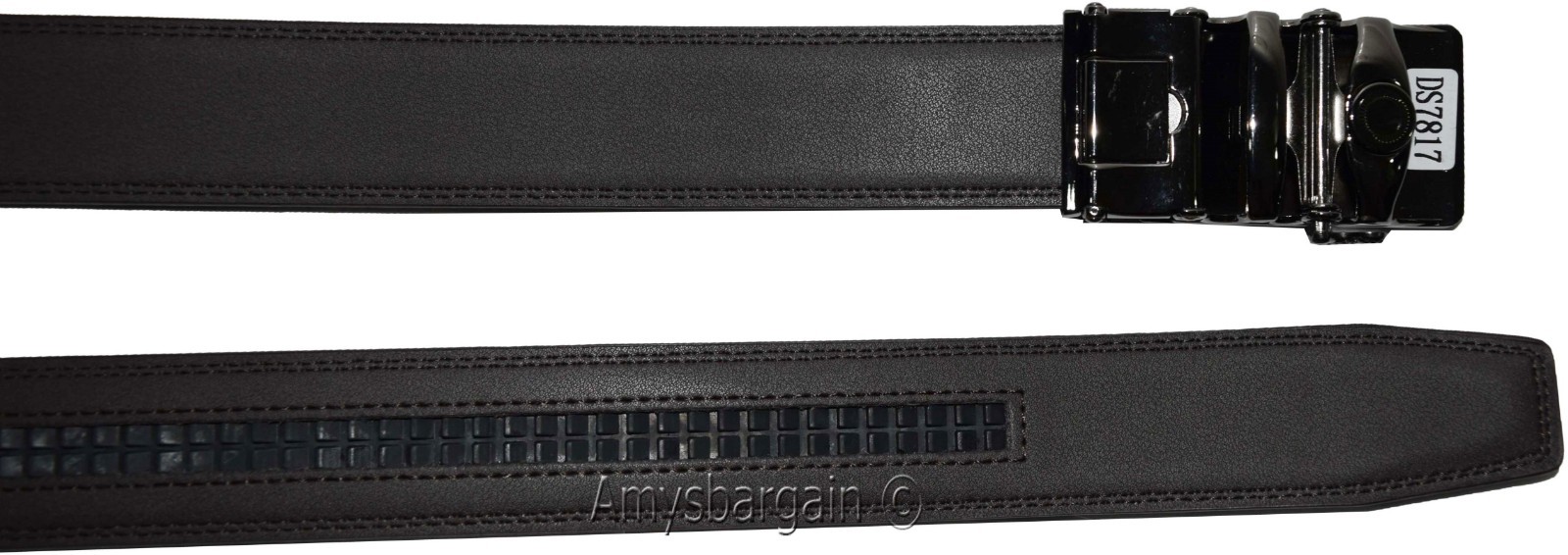 Men's Belt, Leather Dress Belt, Auto Lock belt, 46-50" Quick lock belt Brand New - Image 6