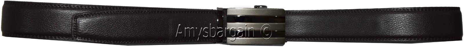 Men's Belt, Leather Dress Belt, Auto Lock belt, 46-50" Quick lock belt Brand New - Image 8