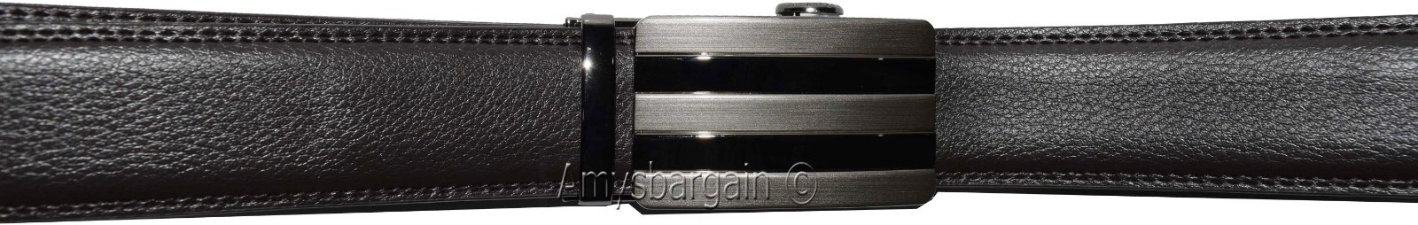 Men's Belt, Leather Dress Belt, Auto Lock belt, 46-50" Quick lock belt Brand New - Image 9