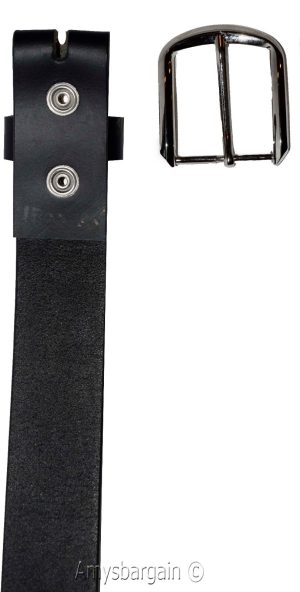 Men's Belt Size Medium. Solid Leather Belt. Men's Black Strong Leather Belt NWT - Image 6