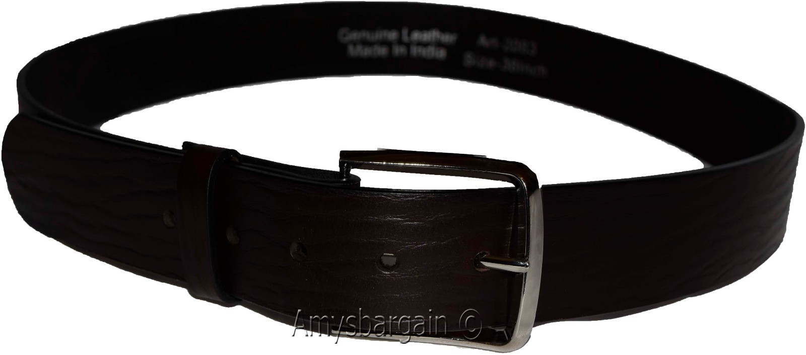 Men's Belt, UP to 50" Solid Leather Belt. Men's Brown Casual strong Leather belt - Image 12