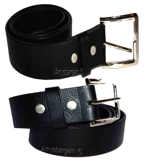 Men's Belt size (M) Solid Leather Belt Men's Black Casual Leather belt, New belt - Image 3