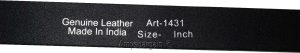 Men's Belt size (M) Solid Leather Belt Men's Black Casual Leather belt, New belt - Image 4