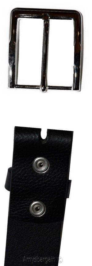 Men's Belt size (M) Solid Leather Belt Men's Black Casual Leather belt, New belt - Image 6