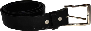 Men's Belt size (M) Solid Leather Belt Men's Black Casual Leather belt, New belt - Image 7