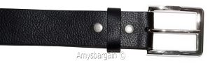 Men's Belt size (M) Solid Leather Belt Men's Black Casual Leather belt, New belt - Image 8