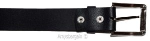 Men's Belt size (M) Solid Leather Belt Men's Black Casual Leather belt, New belt - Image 10