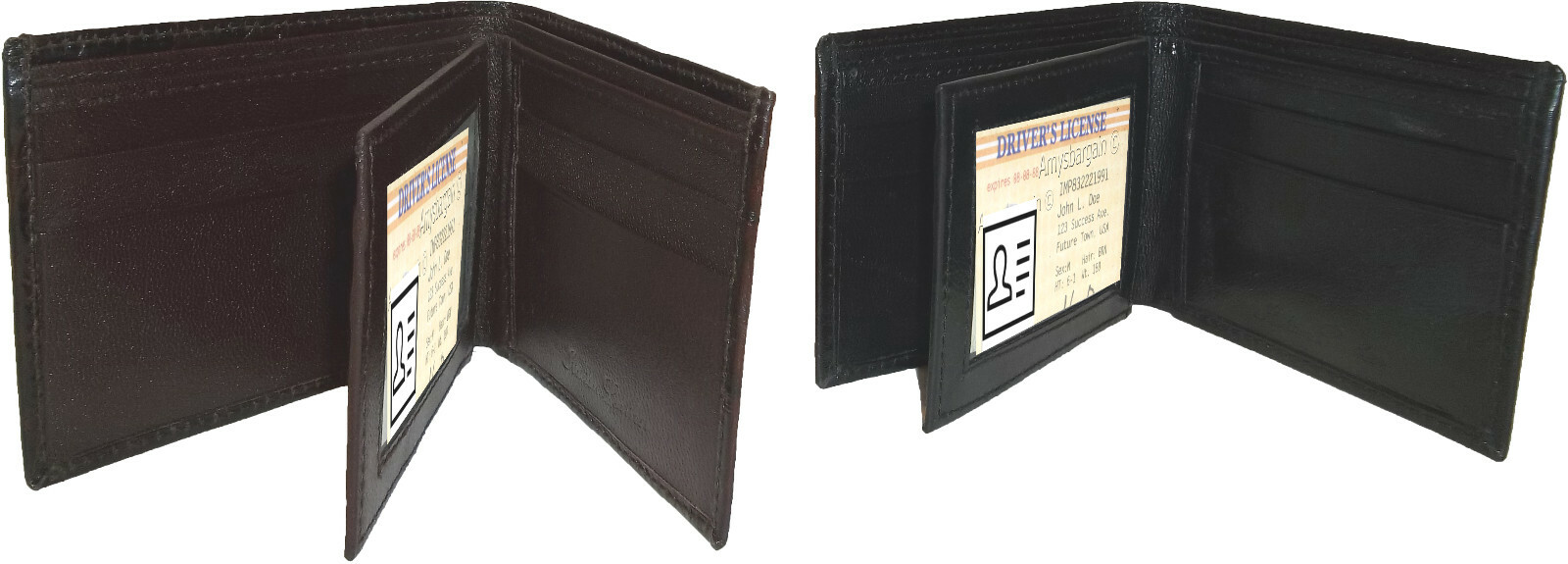 Men's Crocodile skin printed leather man's bi-fold wallet 9 card ID New Style #6 - Image 5