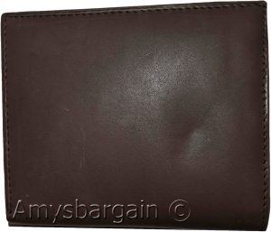 Men's Genuine Leather Bifold Wallet Slim Hipster Brown Cowhide Credit Card case - Image 12