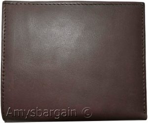 Men's Genuine Leather Bifold Wallet Slim Hipster Brown Cowhide Credit Card case - Image 7