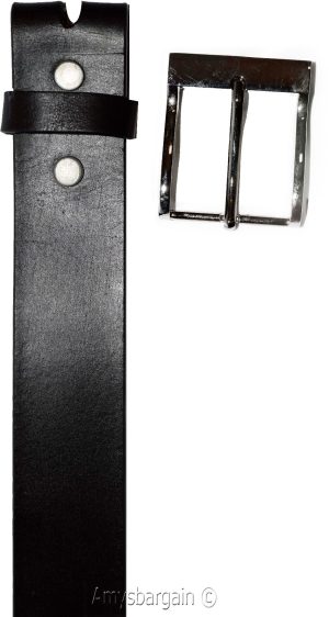 Men's Leather Belt, 32-50" Solid Leather Belt, Men's Brown Casual Leather belt - Image 11