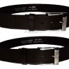 Men's Leather Belt, 32-50" Solid Leather Belt, Men's Brown Casual Leather belt