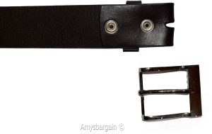 Men's Leather Belt, 32-50" Solid Leather Belt, Men's Brown Casual Leather belt - Image 10