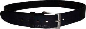 Men's Leather Belt, (L) Cowhide one sole Leather Belt. Casual belt, Black belt - Image 11