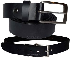 Men's Leather Belt, (L) Cowhide one sole Leather Belt. Casual belt, Black belt - Image 3