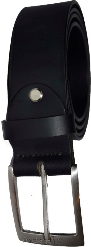 Men's Leather Belt, (L) Cowhide one sole Leather Belt. Casual belt, Black belt - Image 8