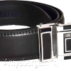 Men's Leather Dress Belt (XL) Auto Lock belt, Men's Black Quick lock belt GL063