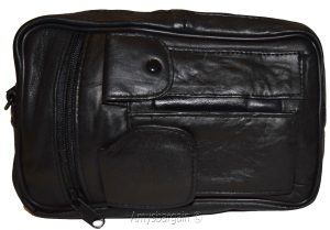 Men's Leather bag, Black handbag Unisex leather bag wrist let leather bag - Image 6