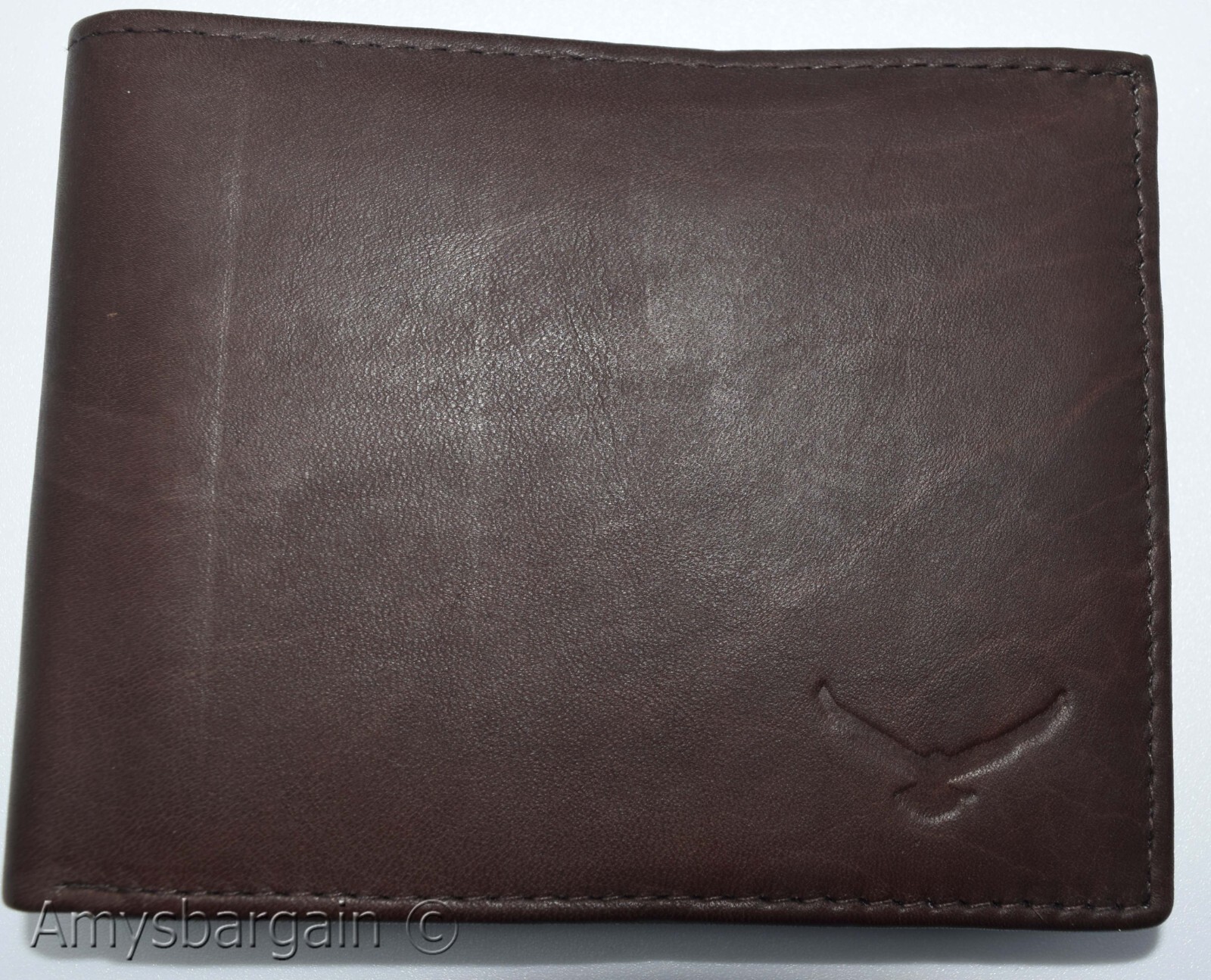 Men's RFID brown wallet bifold genuine leather protect IDs credit cards brd new. - Image 15