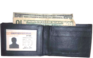 Men's Wallet leather Wallet 6 Card Holder ID Window 2 Bill Pockets br new - Image 12