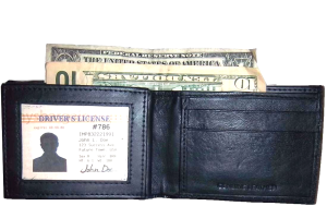 Men's Wallet leather Wallet 6 Card Holder ID Window 2 Bill Pockets br new - Image 4