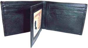 Men's Wallet leather Wallet 6 Card Holder ID Window 2 Bill Pockets br new - Image 8