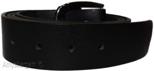 Men's X Large size Leather Belt Cowhide Unbranded One sole Leather Black belt - Image 10