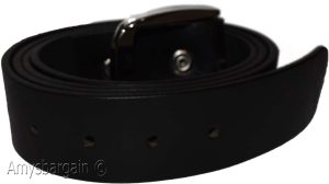 Men's X Large size Leather Belt Cowhide Unbranded One sole Leather Black belt - Image 11