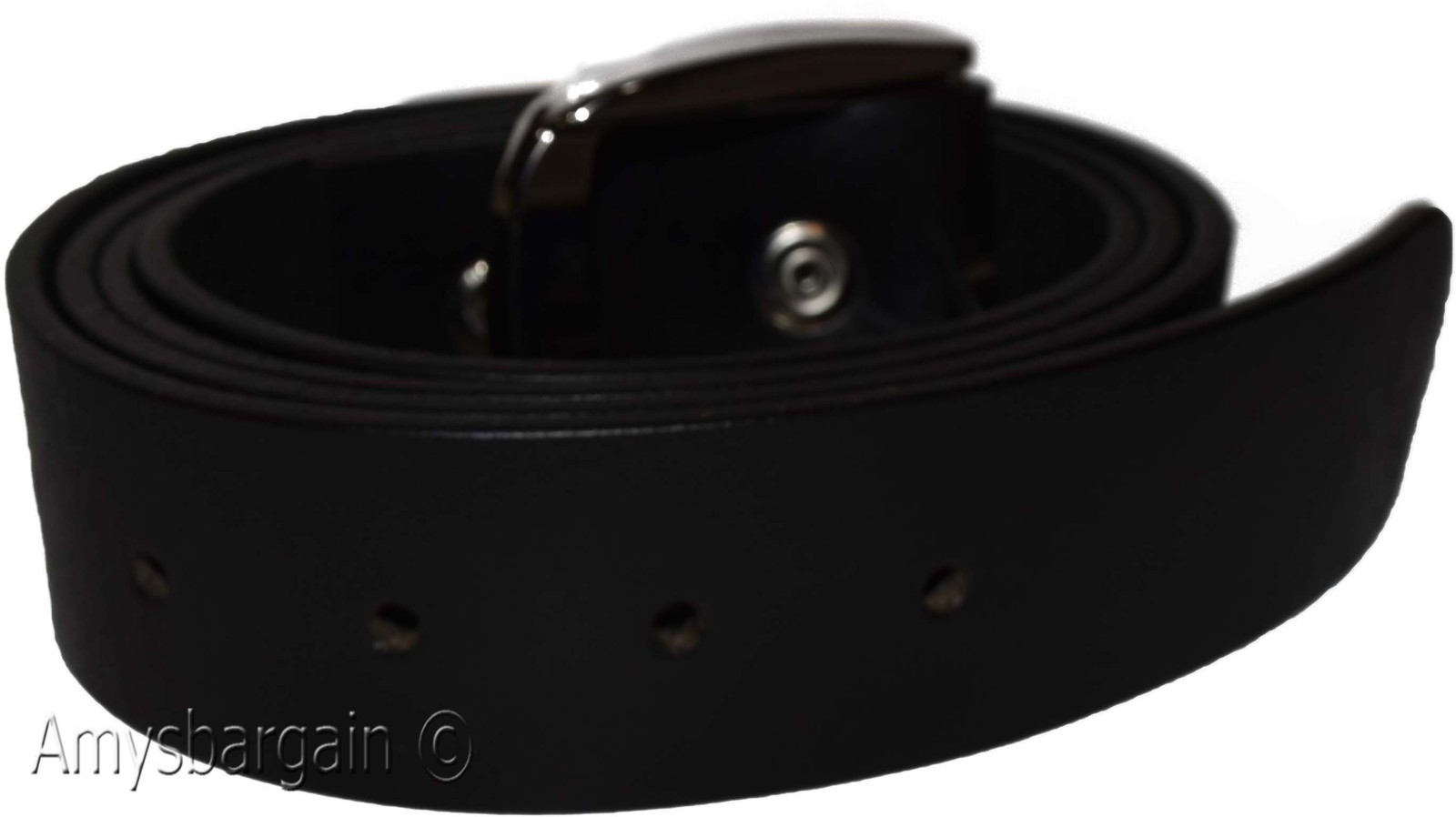 Men's X Large size Leather Belt Cowhide Unbranded One sole Leather Black belt - Image 11