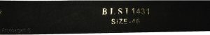 Men's X Large size Leather Belt Cowhide Unbranded One sole Leather Black belt - Image 3