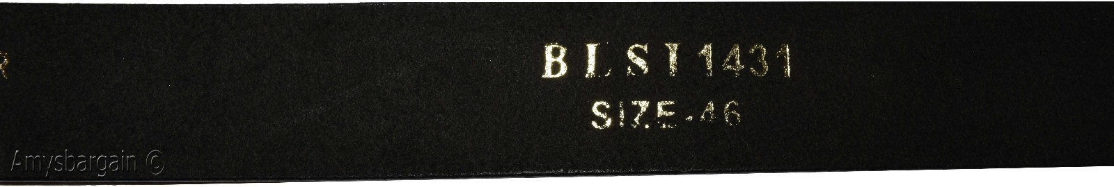 Men's X Large size Leather Belt Cowhide Unbranded One sole Leather Black belt - Image 3