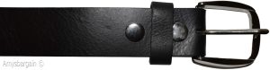 Men's X Large size Leather Belt Cowhide Unbranded One sole Leather Black belt - Image 4