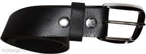 Men's X Large size Leather Belt Cowhide Unbranded One sole Leather Black belt - Image 5