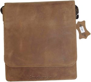 Men's bag Leather men's Shoulder bag Gentleman's leather bag Nu buck Leather bag - Image 11