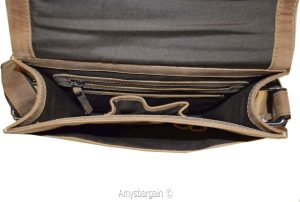 Men's bag Leather men's Shoulder bag Gentleman's leather bag Nu buck Leather bag - Image 6