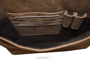 Men's bag Leather men's Shoulder bag Gentleman's leather bag Nu buck Leather bag - Image 10