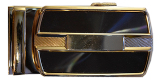 Men’s belt Buckle. self locking belt buckle, Gold and Brown New Belt buckle only - Image 3