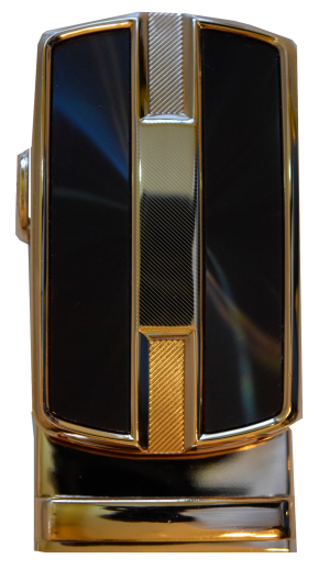 Men’s belt Buckle. self locking belt buckle, Gold and Brown New Belt buckle only - Image 5