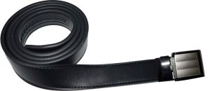 Men's belt leather dress Belt w/ auto Lock sliding buckle XL black belt #76 - Image 6
